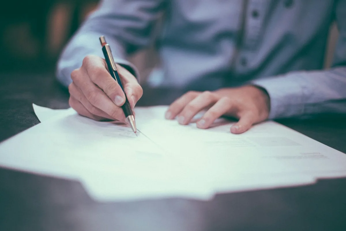 Legal documents prepared for filing